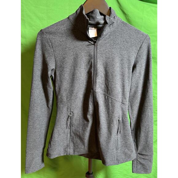 CALIA Jackets & Blazers - Calia By Carrie Underwood Slate Gray Lustralux Zip Jacket  Women's Size S  NEW